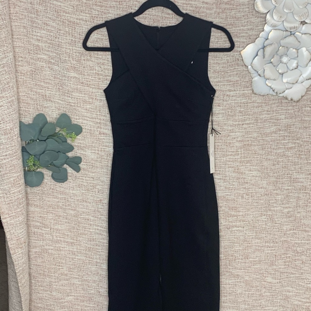 [Susana Monaco] Black Cross Front Jumpsuit NWT - Picture 5 of 14